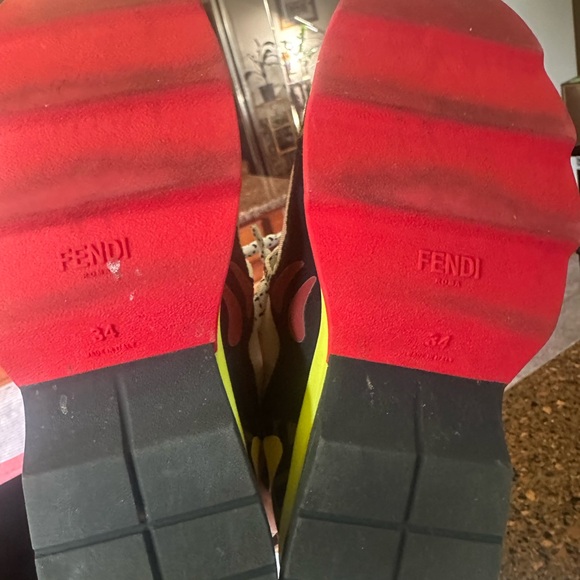 Fendi Colorful Lace-Up Sneakers - Picture 6 of 6